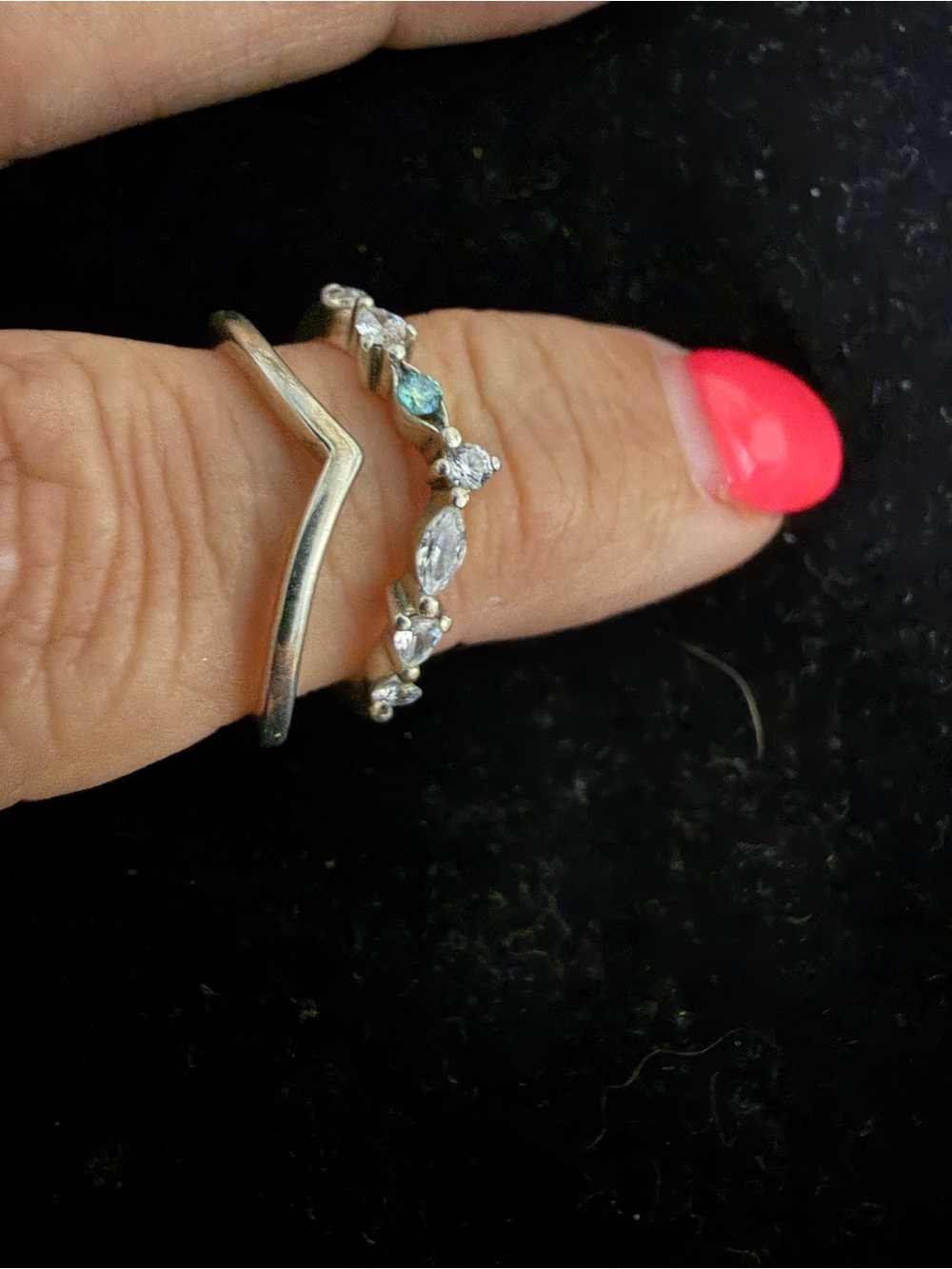 Pandora 925 Sterling silver set rings